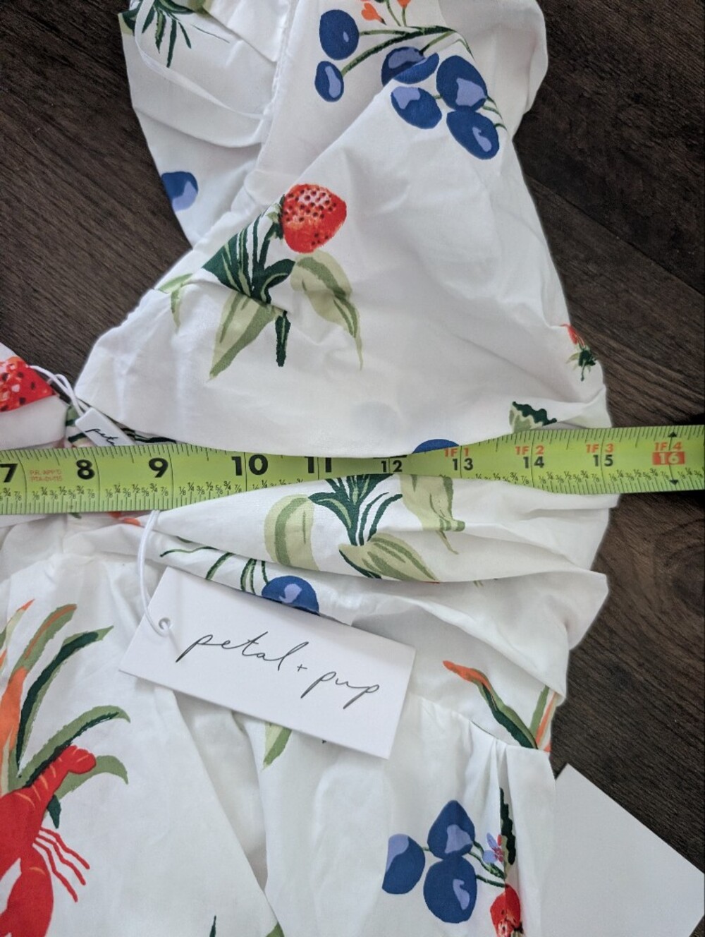 Petal & Pup White Maxi Dress with Red, Blue & Green Floral Print - Picture 10 of 14